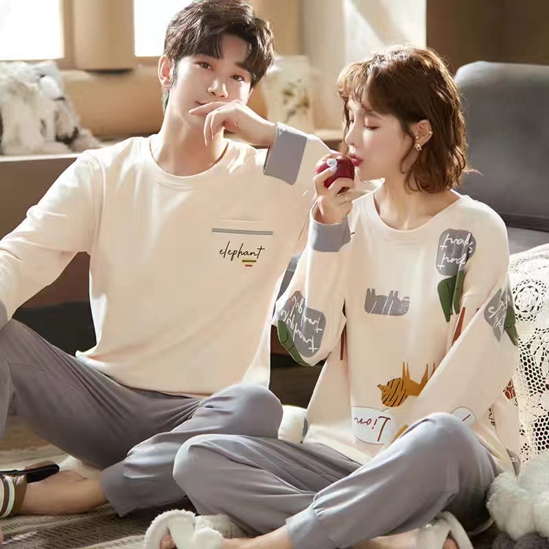 Bộ Đồ Ngủ Vải Satin Phong Cách Hàn Quốc Cho Cả Nam Và Nữ