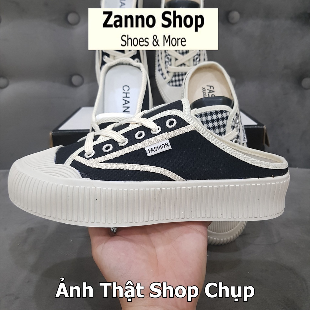 Giày Sục Thể Thao Nữ 3 Màu Độn Đế Cao 5cm, Form Ôm Chân Siêu HOT HIT 2023