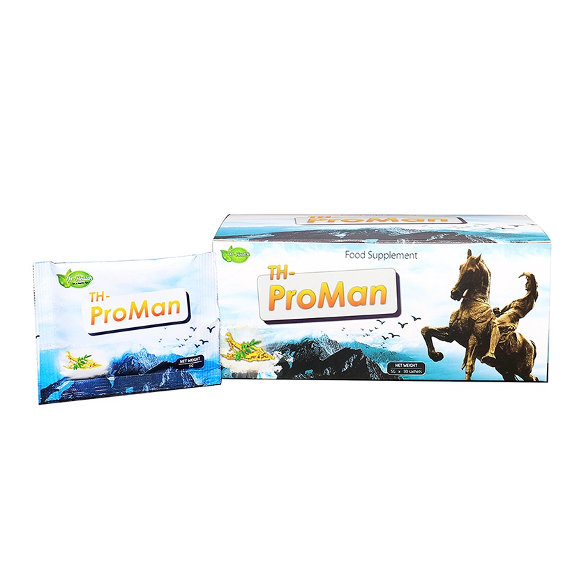 TH Proman Hỗ Trợ Tăng Testossterone Cải Thiện Sinh Lý Nam An Toàn Thiên Nhiên Chính Hãng Malaysia Hộp 30 Gói