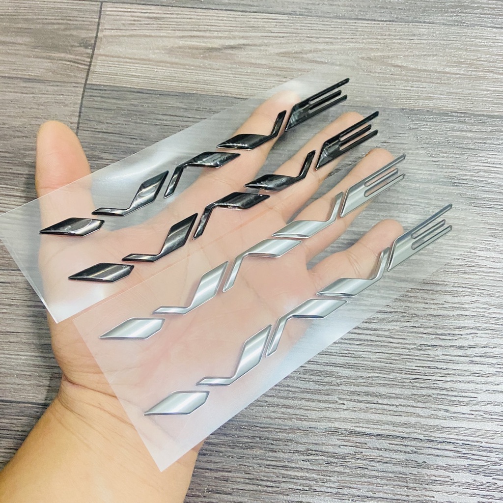 (CHUYÊN DECAL XE) (HCM) BỘ TEM CHỮ NỖI TÊN XE WAVE, TEM NHƯ ZIN THEO XE, HAI MÀU LỰA CHỌN, ĐỒ CHƠI XE MÁY GIÁ SỈ