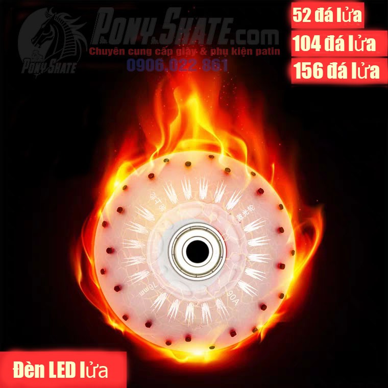 Bánh Đèn LED 156 đá lửa