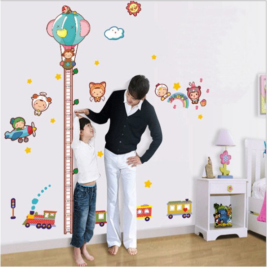 Decal thước đo cho bé các nhân vật đáng yêu