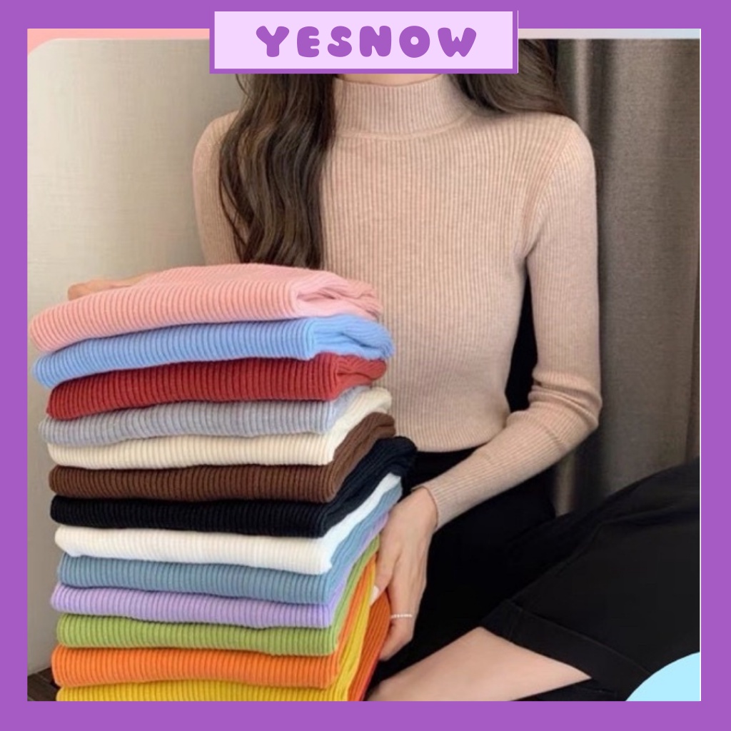 �� Áo len nữ cổ 3 phân áo len tăm hàng quảng châu.
