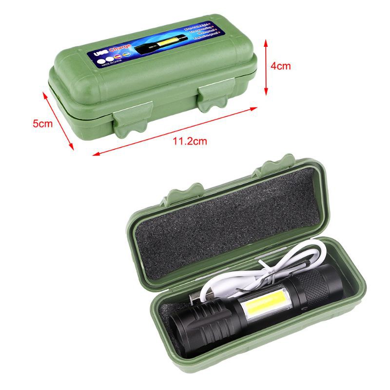Đèn pin cầm tay mini sạc tích điện siêu sáng siêu bền