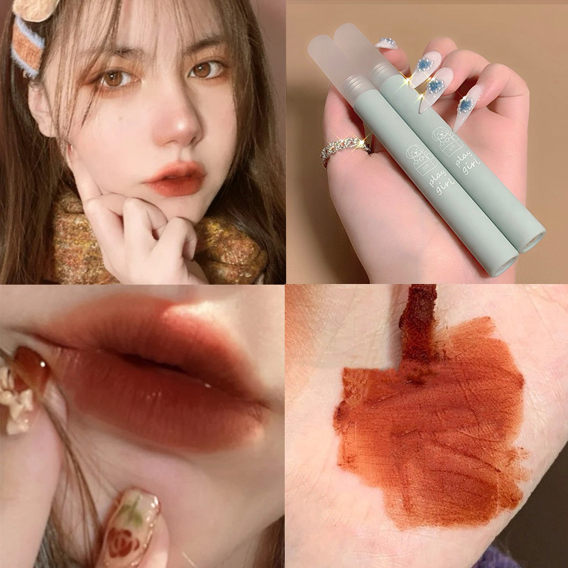 [Hàng mới về] Son bóng màu nhung lì lâu trôi chống thấm nước