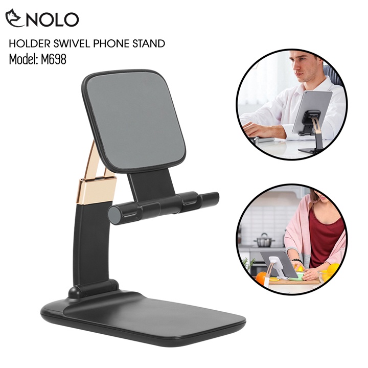 Giá Đỡ Điện Thoại Máy Tính Bảng Model M698 Dành Cho Kích Thước Từ 4.5 Đến 12.9 Inch Có Thể Điều Chỉnh Gốc Xếp Gọn Được