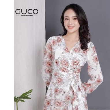 đầm voan hoa trắng