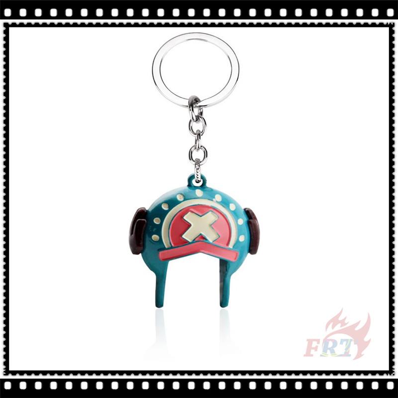 ✪ Móc Khóa Hình Nhân Vật Tony Chopper Trong One Piece ✪ 1 Chiếc Móc Khóa Hình Chiếc Nón Lưỡi Trai Màu Xanh Da Trời