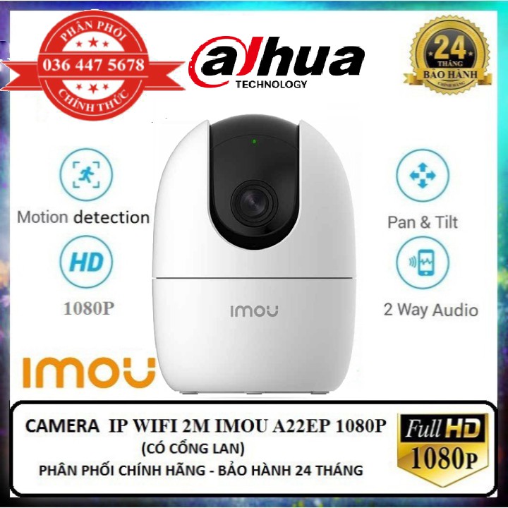 Camera A22EP IP hồng ngoại không dây 2.0 Megapixel DAHUA IPC-A22EP-IMOU