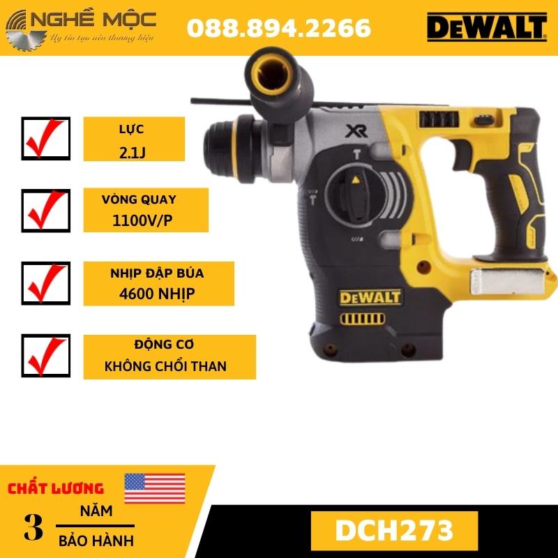 Máy khoan bê tông  18V Dewalt DCH273B