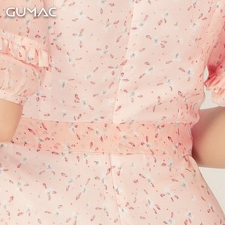 Đầm tay phồng rã bèo GUMAC DA983