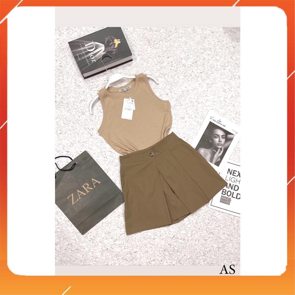 [ICB0511 giảm 25% tối đa 30k đơn 50k] Set Chân Váy Xếp Ly Kaki Mix Áo Sát Nách Chất  Tăm Siêu Đẹp | BigBuy360 - bigbuy360.vn