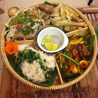 Mẹt tre ngăn ô đựng đồ ăn