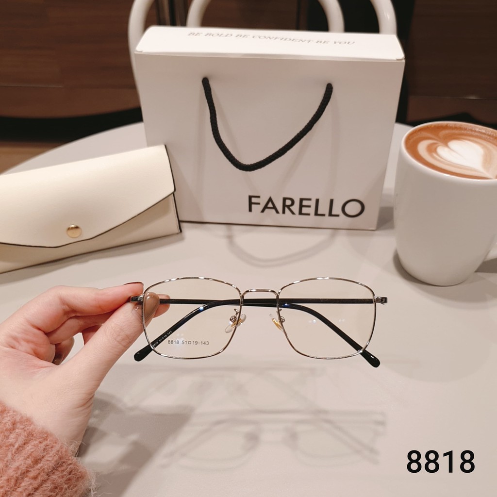 Gọng kính cận nam nữ Lilyeyewear kim loại, mắt vuông, nhiều màu - Y8818 | BigBuy360 - bigbuy360.vn