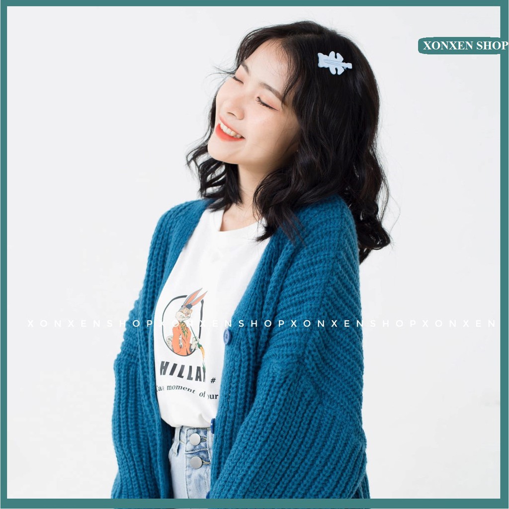 Áo khoác len nữ Áo cardigan len sợi tay phồng thời trang XONXEN SHOP HUẾ freesize mã 2256