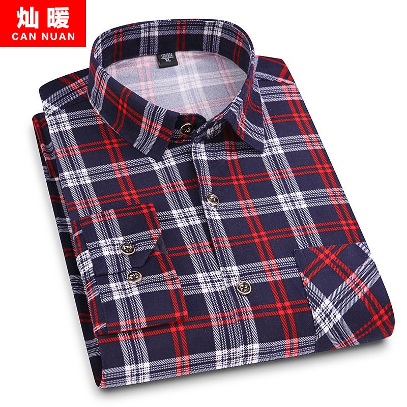 Áo Sơ Mi Nam Tay Dài Họa Tiết Kẻ Sọc Thời Trang Mới