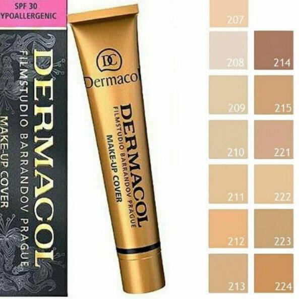 (hàng Mới Về) Kem Che Khuyết Điểm Dermacol Chống Thấm Nước Spf 30 Bs88