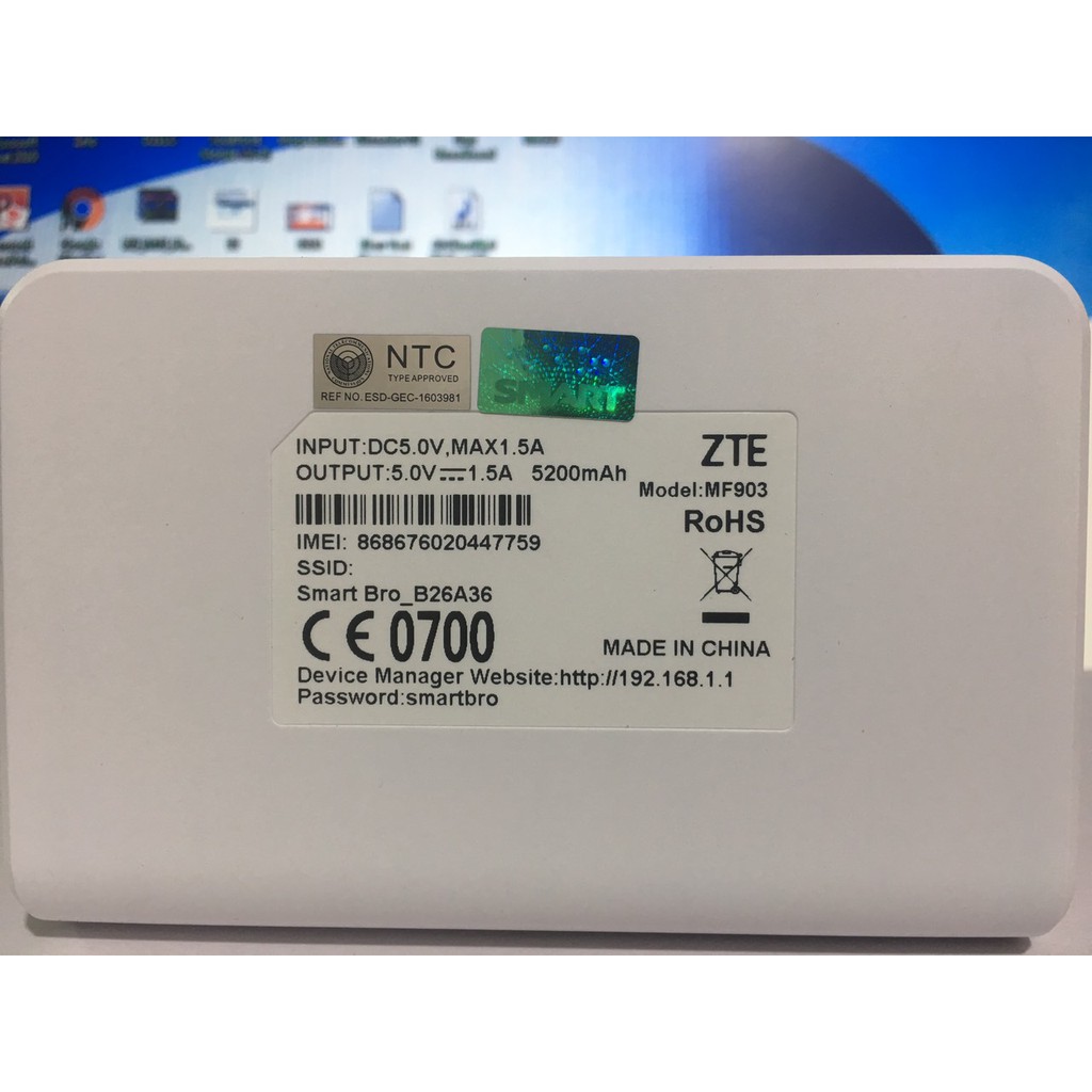 Bộ Phát Wifi 4G ZTE MF903 Kiêm Sạc Dự Phòng Có Cổng Lan