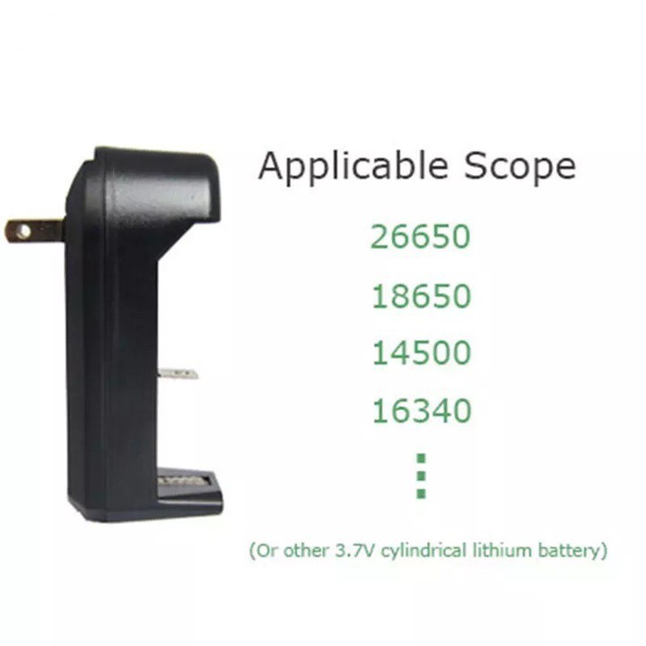 Combo Bộ Sạc Pin Đa Năng 3,7V Cho Pin 18650 Kèm 2 viên Pin sạc 18650