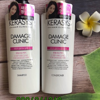 (Mua 1 cặp tặng 1 chai xả) Dầu gội, xả Kerasys Hàn Quốc 600ml