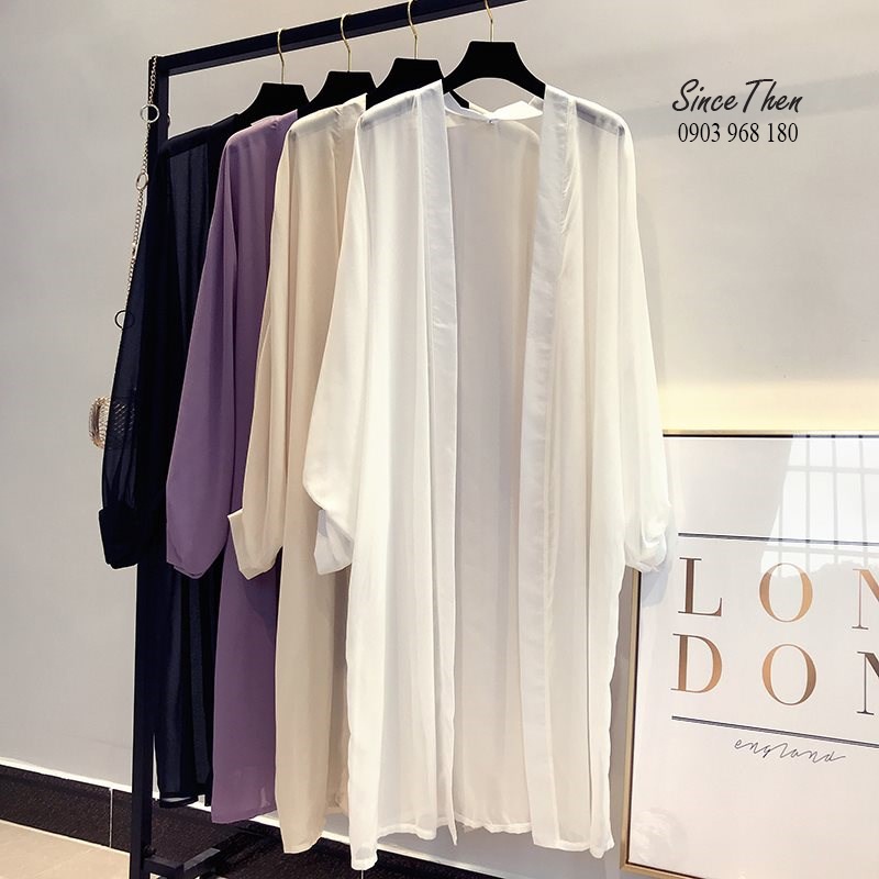 Áo choàng đi biển, áo choàng voan chụp ảnh bầu- Since Then