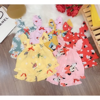 Bộ áo quần lanh cho bé gái 10-20kg