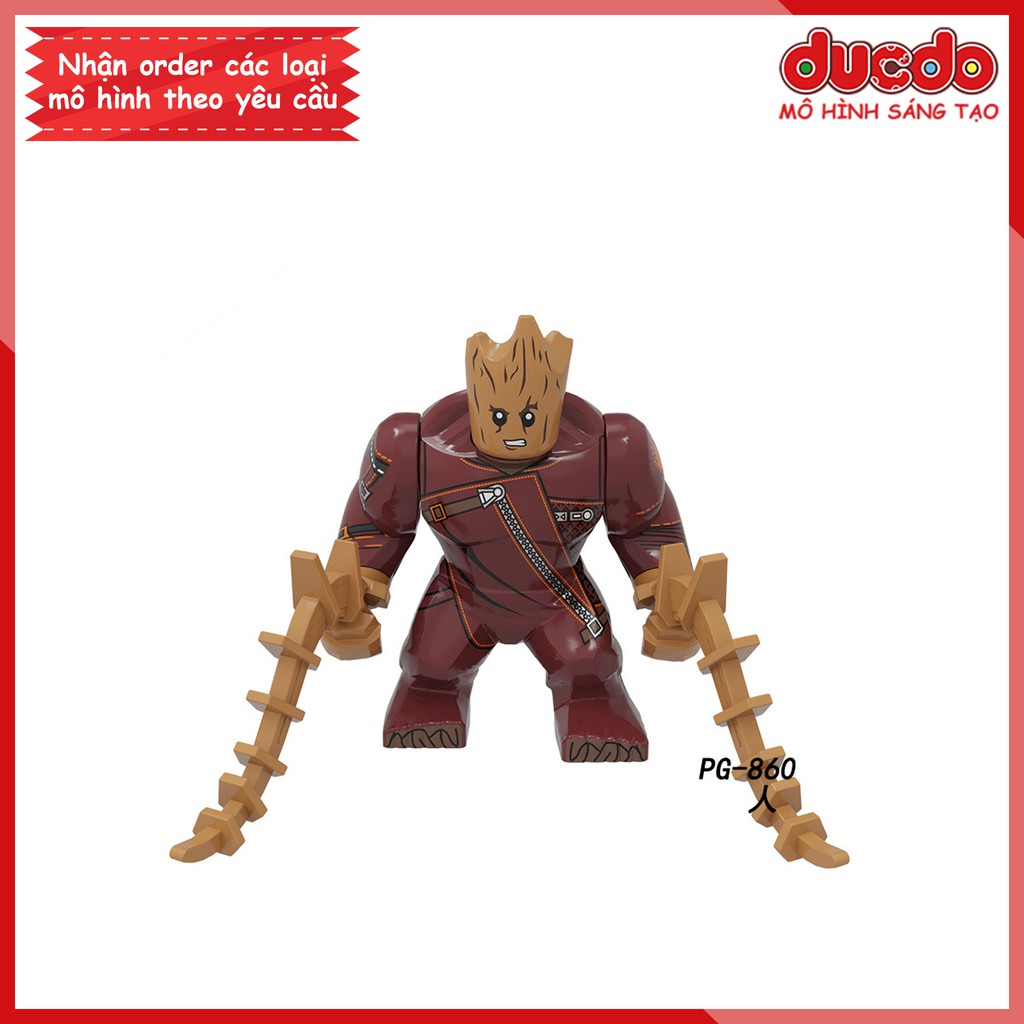 Bigfig nhân vật siêu anh hùng trong End Game - Đồ chơi Lắp ghép Xếp hình Mini Minifigures Iron Man Big Fig Pogo PG 8262