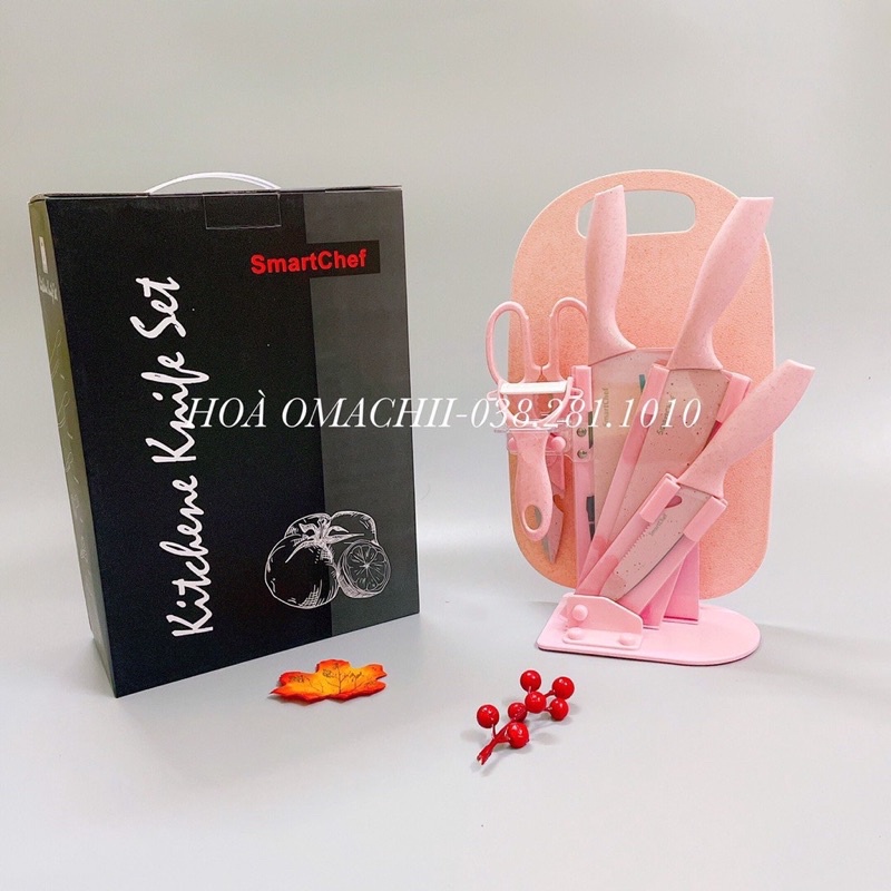 Bộ dao thớt cao cấp Smartchef 7 chi tiết hàng loại 1 cao cấp