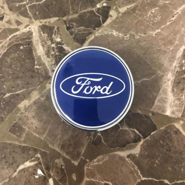 Logo chụp mâm, ốp la zăng bánh xe ô tô Ford đường kính 68mm, chất liệu nhựa ABS cao cấp