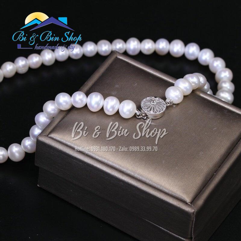 Khóa Trang Sức Hình Bánh Xe Xỏ Chuỗi Ngọc Trai Làm Dây Chuyền Vòng Deo Tay Trang Sức Handmade