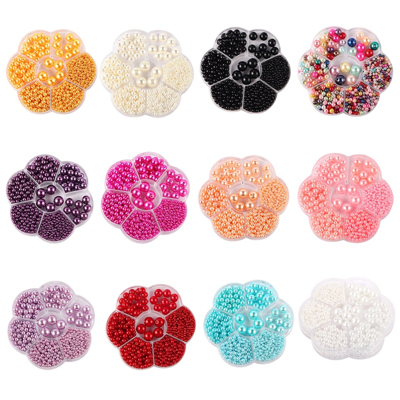 Hạt Ngọc Trai Giả 12 Màu Tự Làm Vòng Cổ / Dây Chuyền