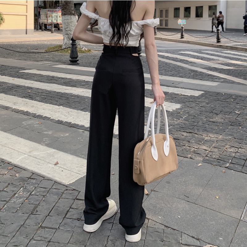 Quần XIAOZHAINV thiết kế ống rộng thời trang mùa hè đơn giản dành cho nữ