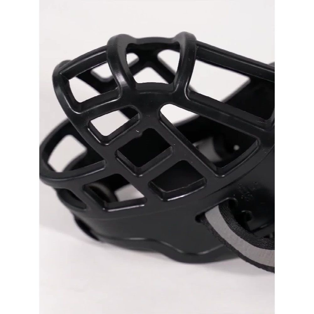 Rọ Mõm Silicon Mềm Mại Màu Vàng Phản Quang Thoáng Khí Thoải Mái Cho Thú Cưng