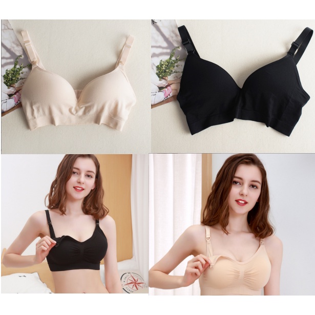 Áo Lót Bầu Cho Con Bú- Không Gọng -Nâng Ngực chống chảy xệ - Đệm Vừa Đẹp Và Sang Trọng Hàng QC loại 1