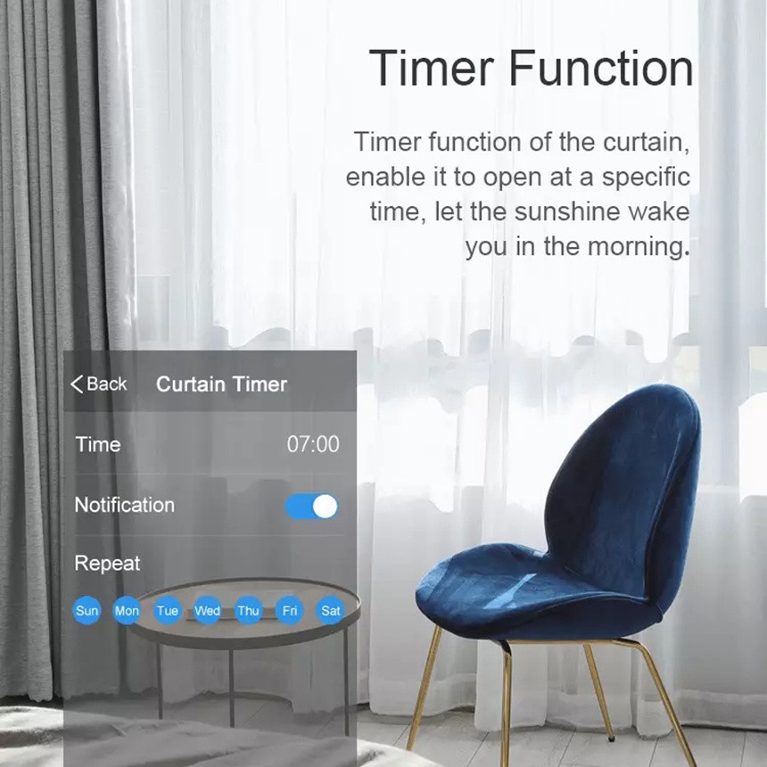 Động cơ rèm tự động Tuya Wifi/Zigbee Hỗ trợ Google/Alexa - hỗ trợ remote RF