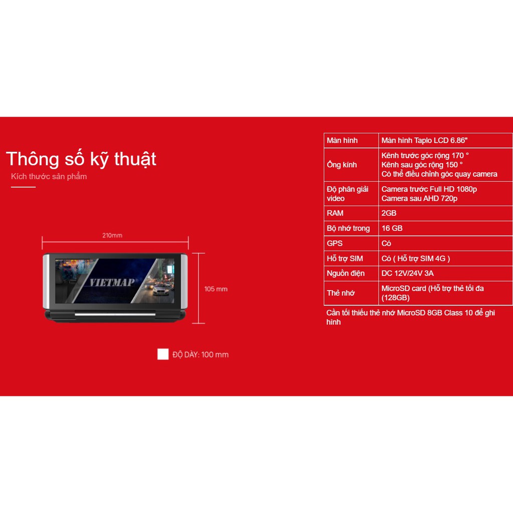 [Hỗ Trợ Lắp Đặt Miễn Phí Tận Nơi] CAMERA HÀNH TRÌNH VIETMAP D22 TRỢ LÝ LÁI XE ĐA NĂNG | BigBuy360 - bigbuy360.vn