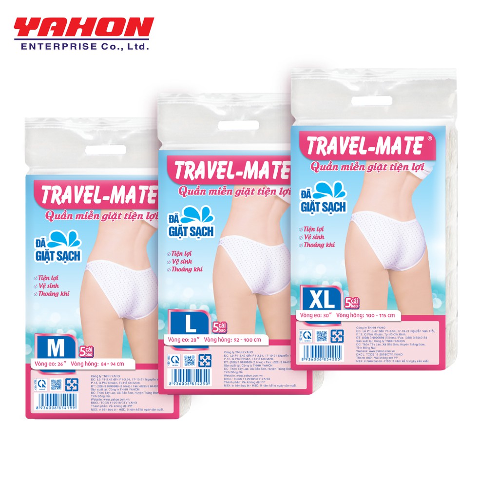 Combo Phòng Dịch Covid - 4 Bao Quần Lót Nữ Travel-Mate và 1 Bao Khăn Ướt Cồn Diệt Khuẩn Let-Green 90 Miếng