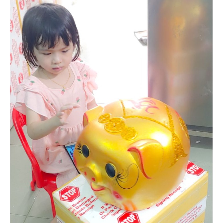 Heo đất kích thước 25cm, heo yếm 25cm