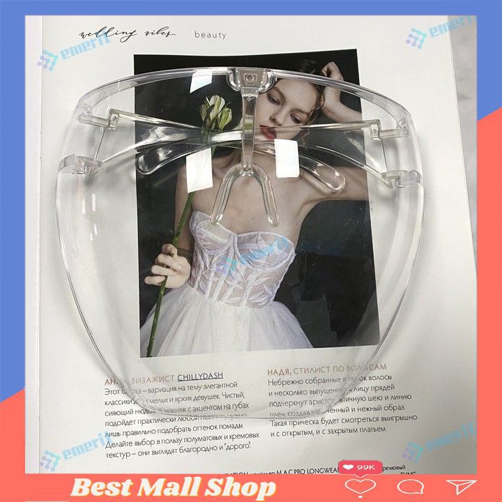 Kính Chống Giọt Bắn Phòng Dịch FACE SHIELD 🍀FREESHIP🍀 Kính bảo hộ che hết mặt - Best Chose | BigBuy360 - bigbuy360.vn
