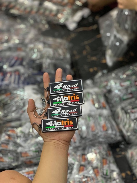 Móc khoá cao su hai mặt siêu đẹp