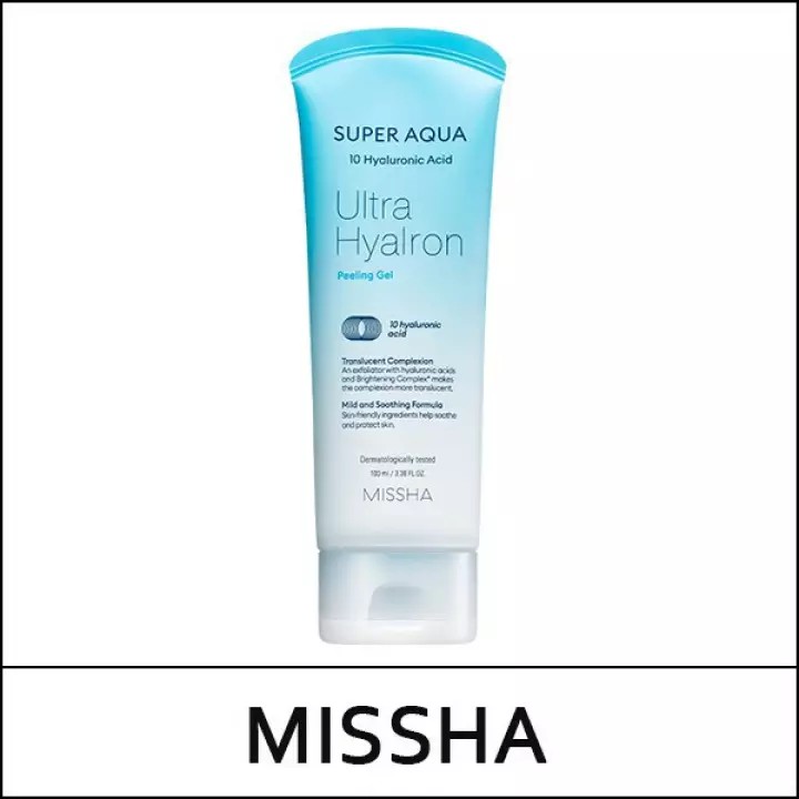 Gel Tẩy Tế Bào Chết Sáng Da Missha Super Aqua Ultra Hyalron Peeling Gel 100ml