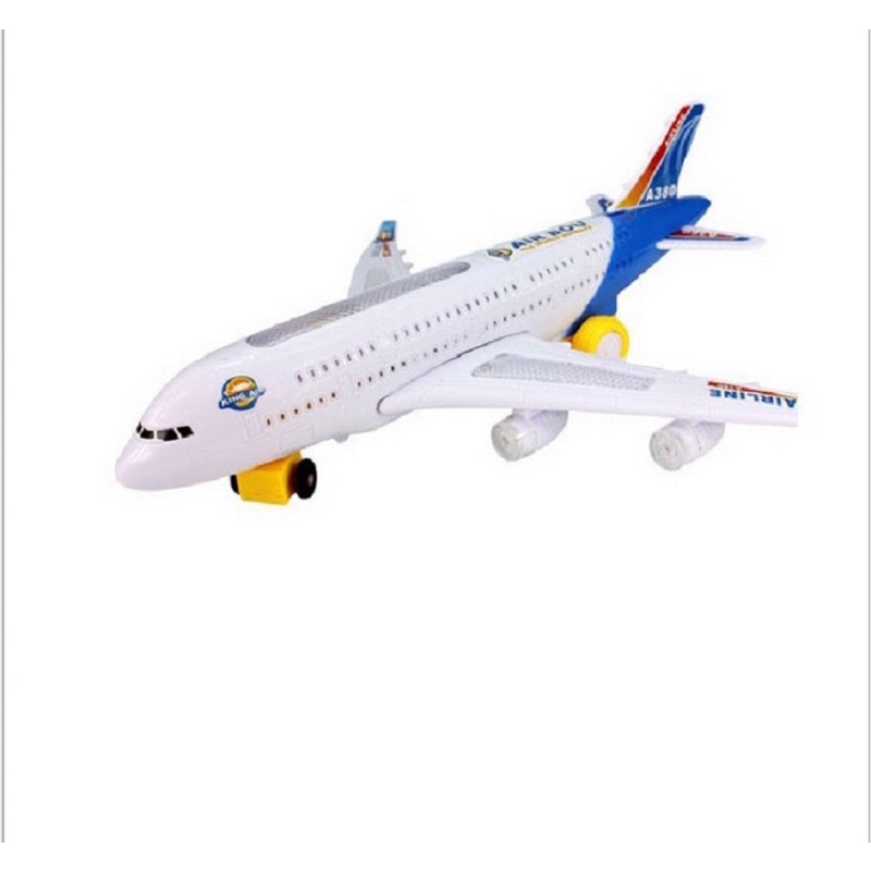 Máy Bay Đồ Chơi Airbus A380 Chạy Pin Có Đèn Led Và Âm Thanh