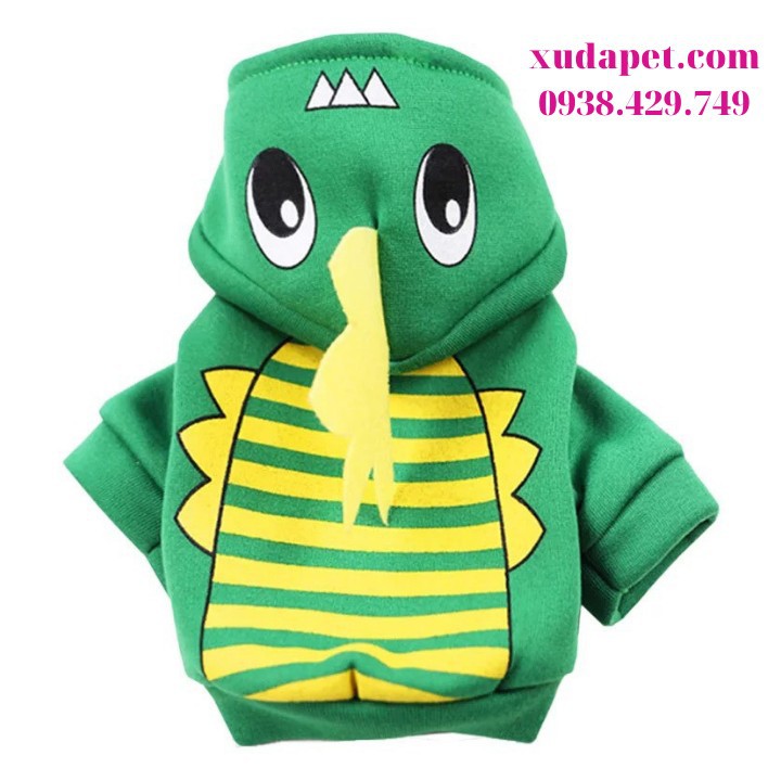 QUẦN ÁO CHÓ MÈO GIÁ RẺ - ÁO HOODIE HÌNH THÚ CHO CHÓ MÈO