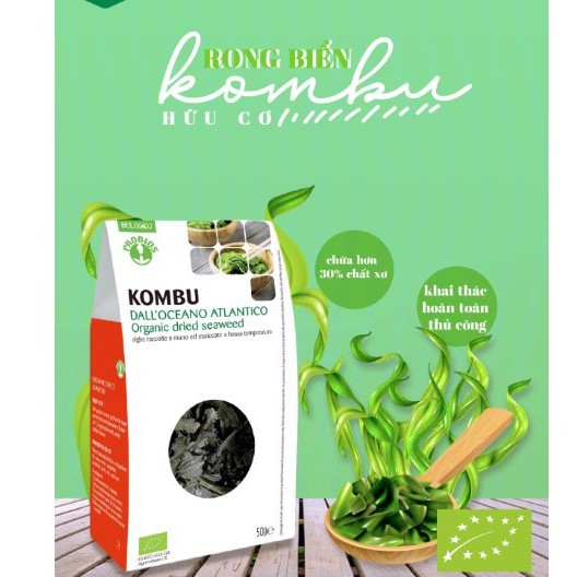 Rong Biển Kombu Hữu Cơ 50g ProBios Organic Kombu Seaweed