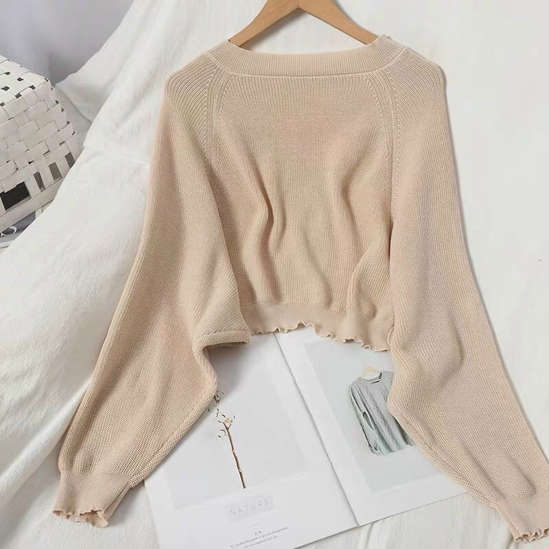 ÁO CHOÀNG LEN DÁNG NGẮN MS11588 | BigBuy360 - bigbuy360.vn