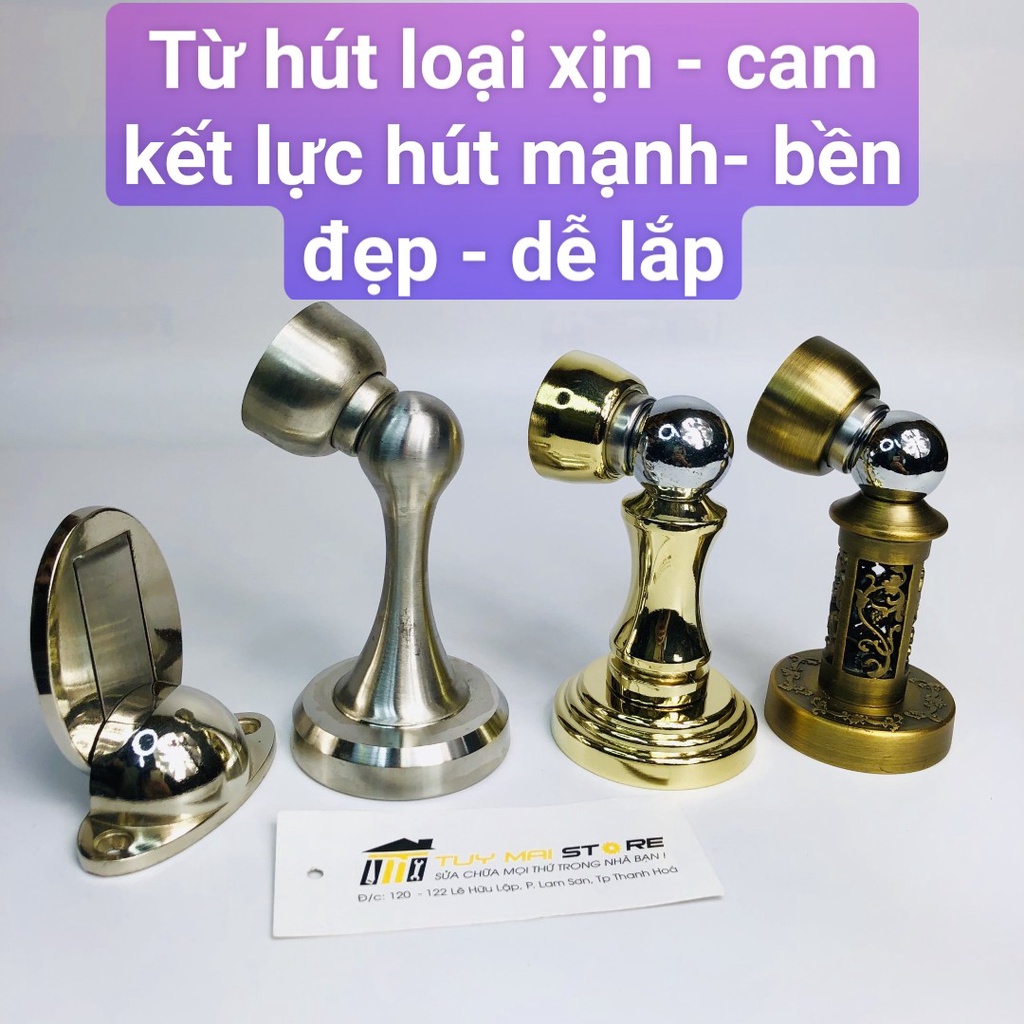 Từ hút lắp cánh cửa , chặn cửa chống va đập bằng nam châm loại xịn nhiều mẫu - TM Store