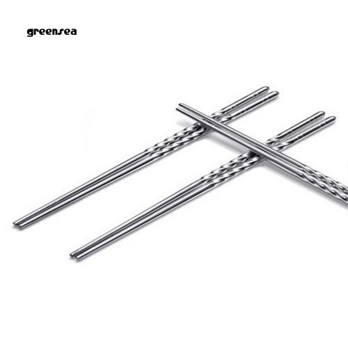 1 Đôi Đũa Inox Chống Trượt Phong Cách Trung Hoa