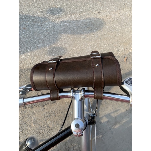 Túi da treo phía trước xe đạp, túi treo tay lái xe đạp, treo baga xe đạp cỡ nhỏ