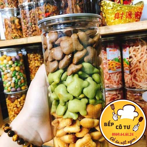 Bánh gấu nhân kem sữa mix 3 vị Bếp Cô Tư hàng loại 1 xuất khẩu