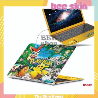 Miếng dán laptop BEE SHOP mẫu khu vườn Pokémon cho máy tính xách tay